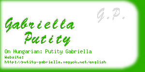 gabriella putity business card